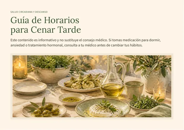 Guía de Horarios para Cenar Tarde