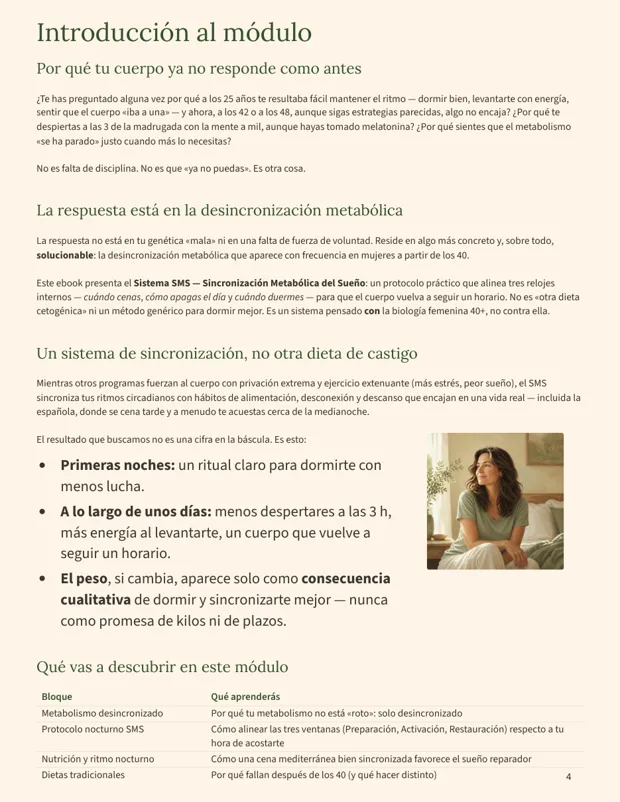Página del Módulo 1 del Protocolo