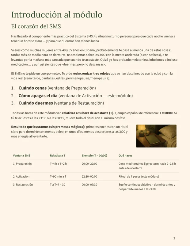 Página del Módulo 3 del Protocolo